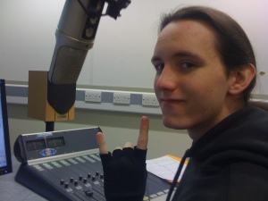At work in the radio room.